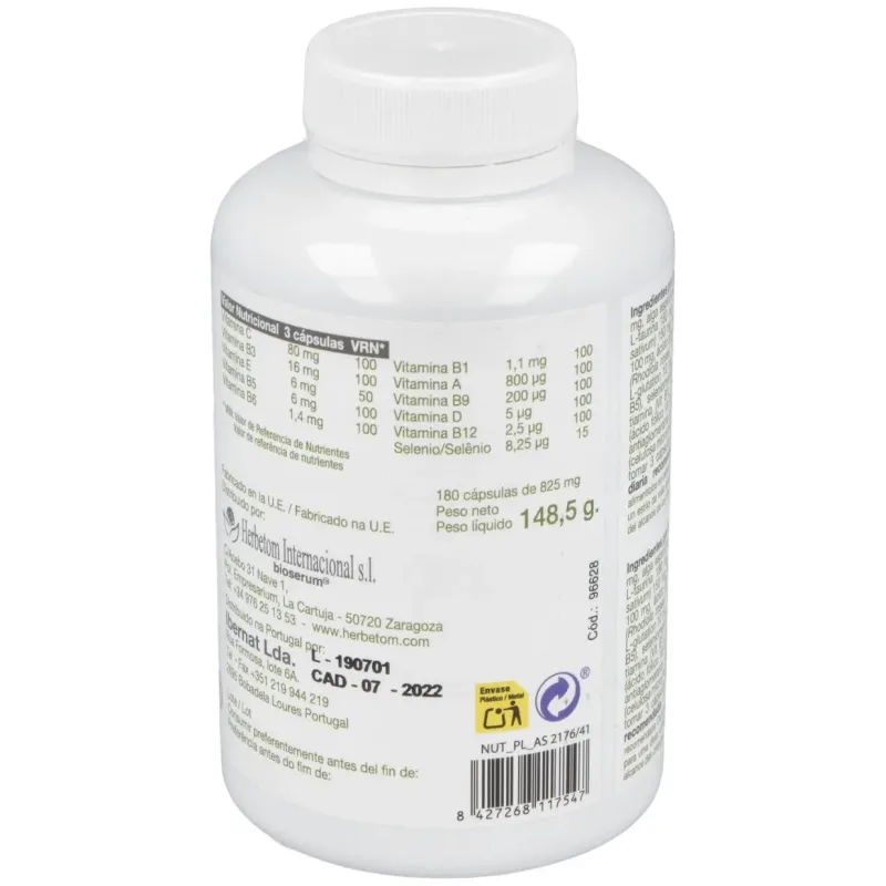 Herbetom aminikum 180 cápsulas | Farmacia Barata