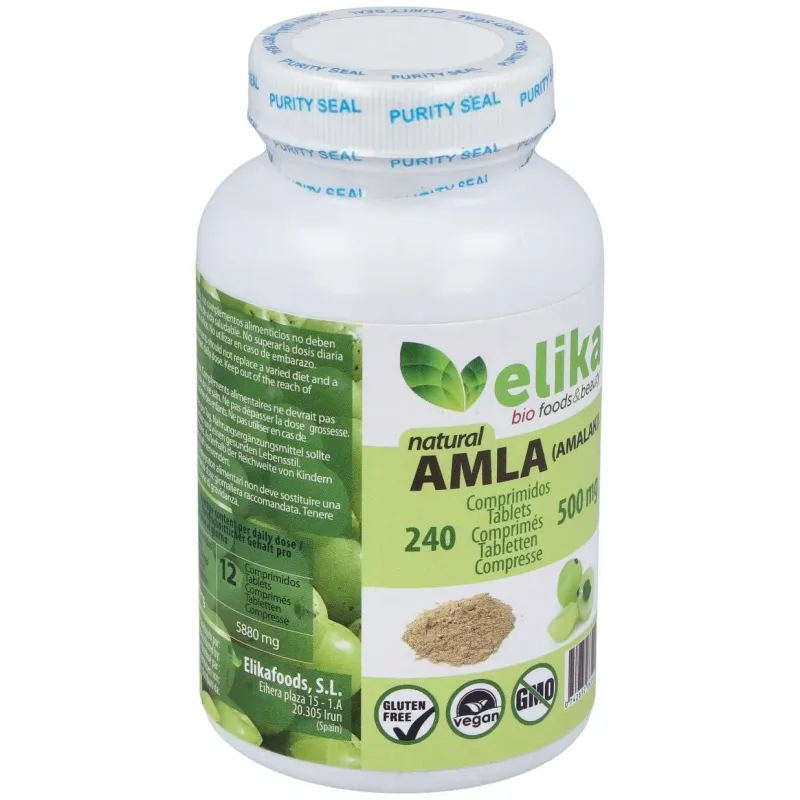 Elikafoods amla (amalaki) 500mg | Farmacia Barata