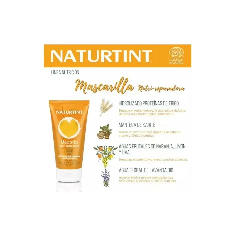 Naturtint mascarilla nutri reparadora bio 150ml | Farmacia Barata