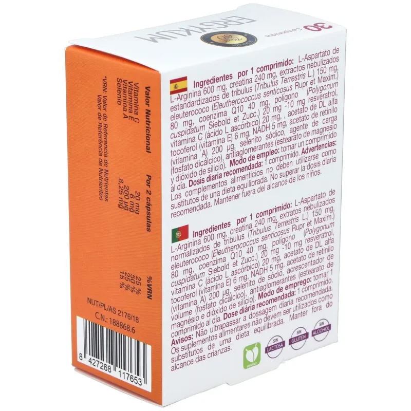 Ergykum formula reforzada 30comp. | Farmacia Barata Ergykum formula reforzada 30comp. | Farmacia Barata