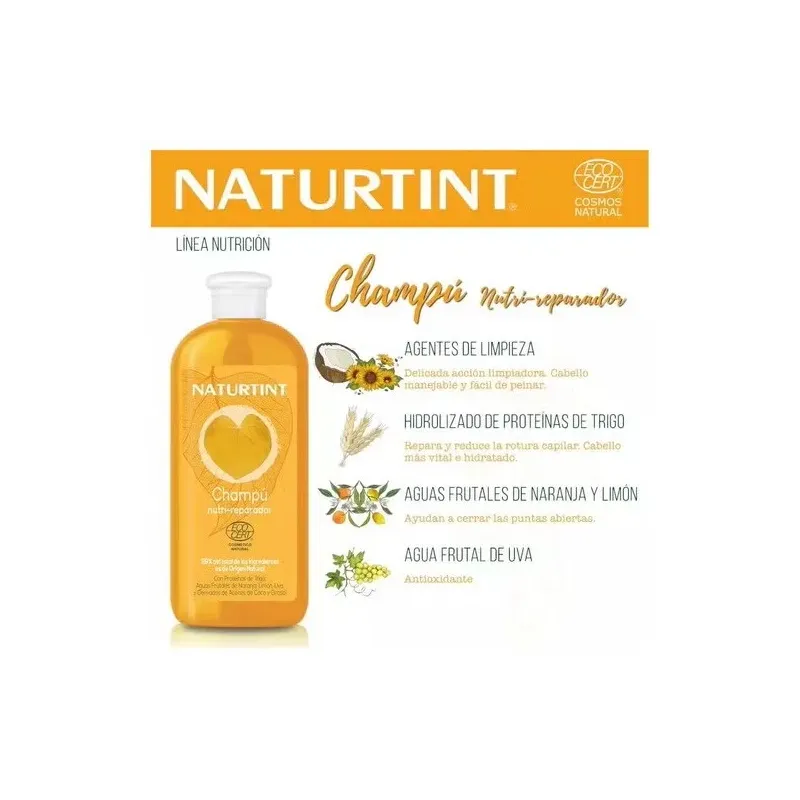 Naturtint champu nutri reparador bio 330ml | Farmacia Barata
