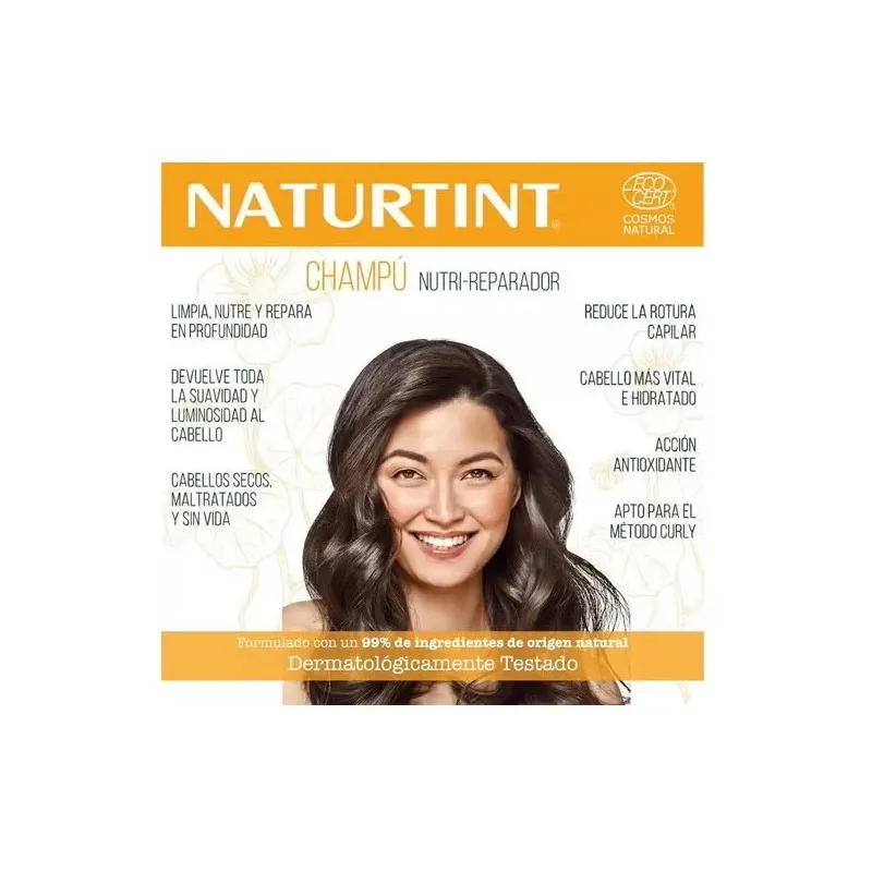 Naturtint champu nutri reparador bio 330ml | Farmacia Barata
