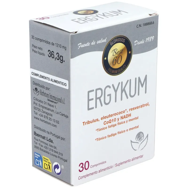 Ergykum formula reforzada 30comp. | Farmacia Barata Ergykum formula reforzada 30comp. | Farmacia Barata