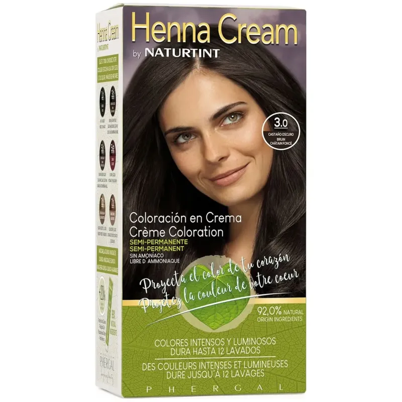 Naturtint henna cream 3.0 castaño oscuro 110ml | Farmacia Barata Naturtint henna cream 3.0 castaño oscuro 110ml | Farmacia Barata