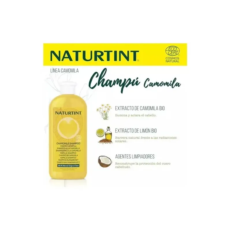 Naturtint champu camomila 330ml. eco | Farmacia Barata