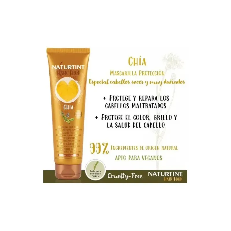 Naturtint hair food mascarilla chia 150ml. | Farmacia Barata Naturtint hair food mascarilla chia 150ml. | Farmacia Barata