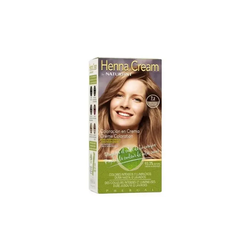 Naturtint henna cream 7.3 rubio dorado 110ml | Farmacia Barata