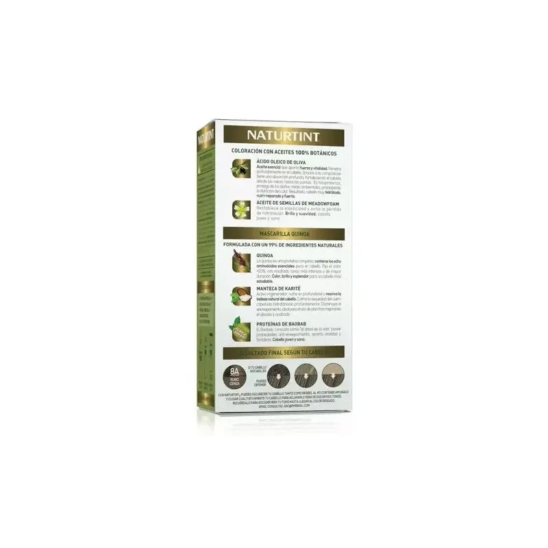 Naturtint tinte 8a rubio ceniza 1ud | Farmacia Barata