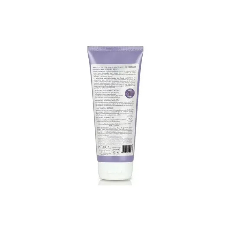 Clearé institue acondicionador matizador violeta 200ml | Farmacia Barata