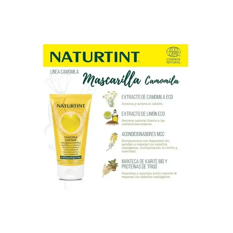 Naturtint mascarilla camomila 150ml. | Farmacia Barata