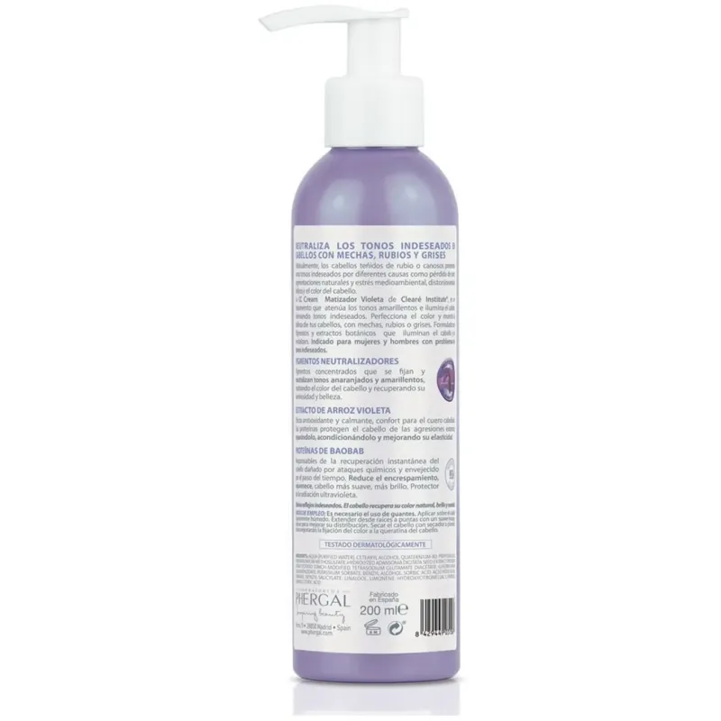 Clearé institute matizador violeta cc cream 200ml | Farmacia Barata