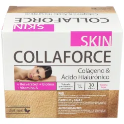 Dietmed collaforce skin colágeno y ácido hialurónico 30sobres