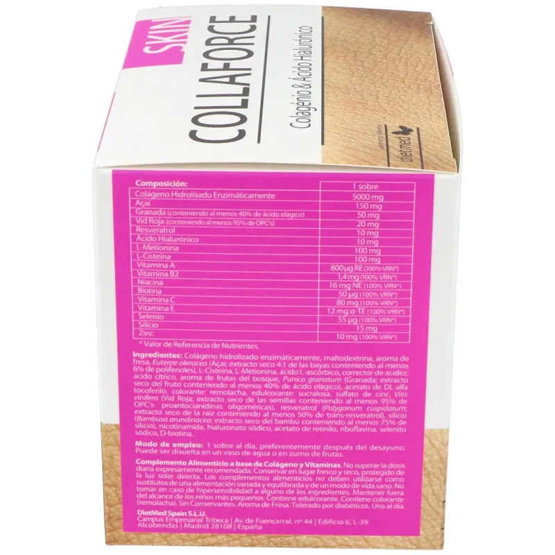 Dietmed collaforce skin colágeno y ácido hialurónico 30sobres | Farmacia Barata Dietmed collaforce skin colágeno y ácido hialurónico 30sobres | Farmacia Barata
