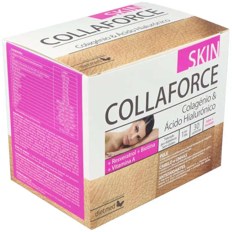 Dietmed collaforce skin colágeno y ácido hialurónico 30sobres | Farmacia Barata Dietmed collaforce skin colágeno y ácido hialurónico 30sobres | Farmacia Barata