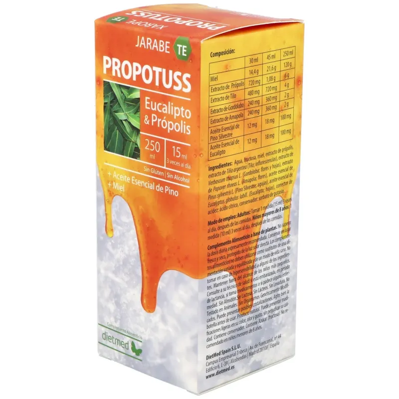 Dietmed propotuss te jarabe eucalipto 250ml | Farmacia Barata