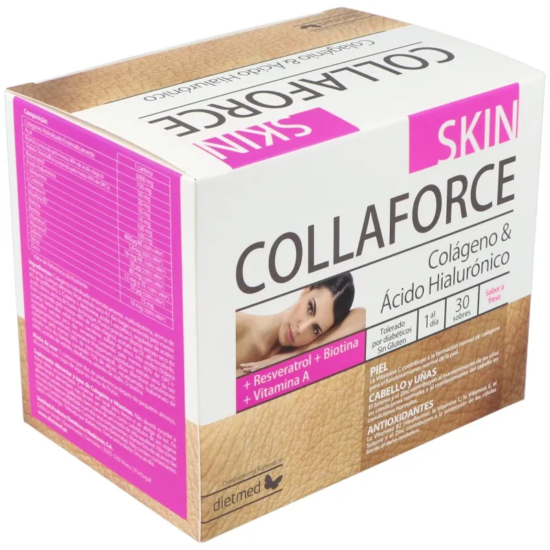 Dietmed collaforce skin colágeno y ácido hialurónico 30sobres | Farmacia Barata Dietmed collaforce skin colágeno y ácido hialurónico 30sobres | Farmacia Barata
