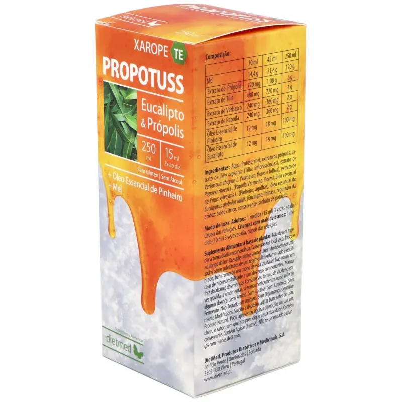Dietmed propotuss te jarabe eucalipto 250ml | Farmacia Barata