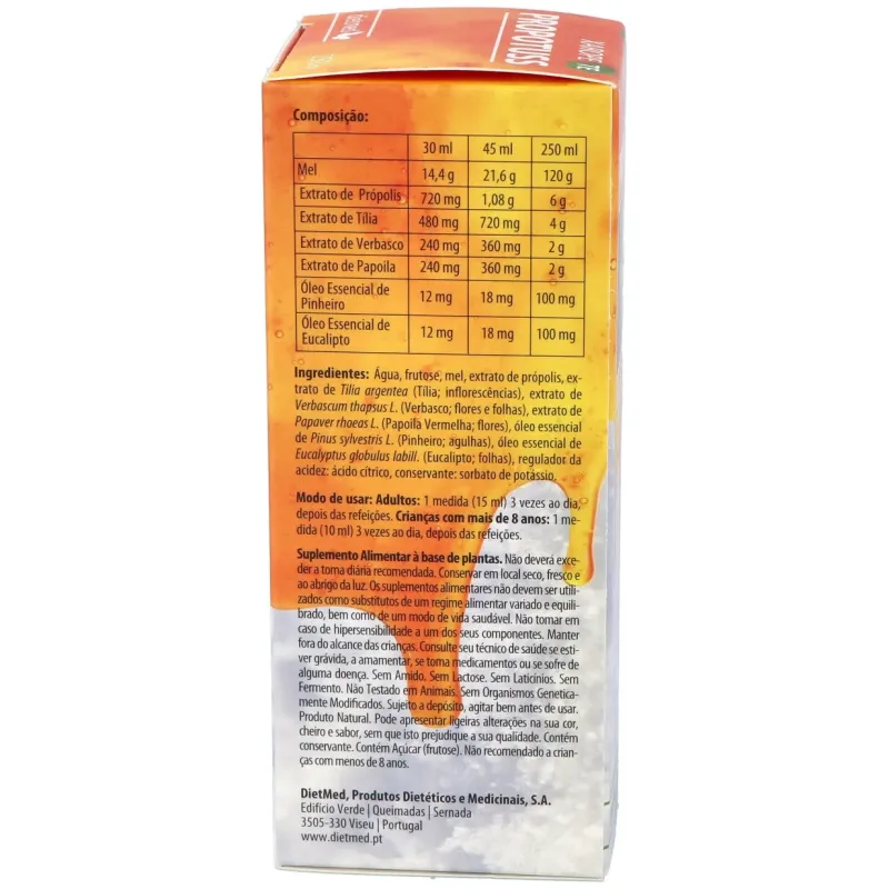 Dietmed propotuss te jarabe eucalipto 250ml | Farmacia Barata