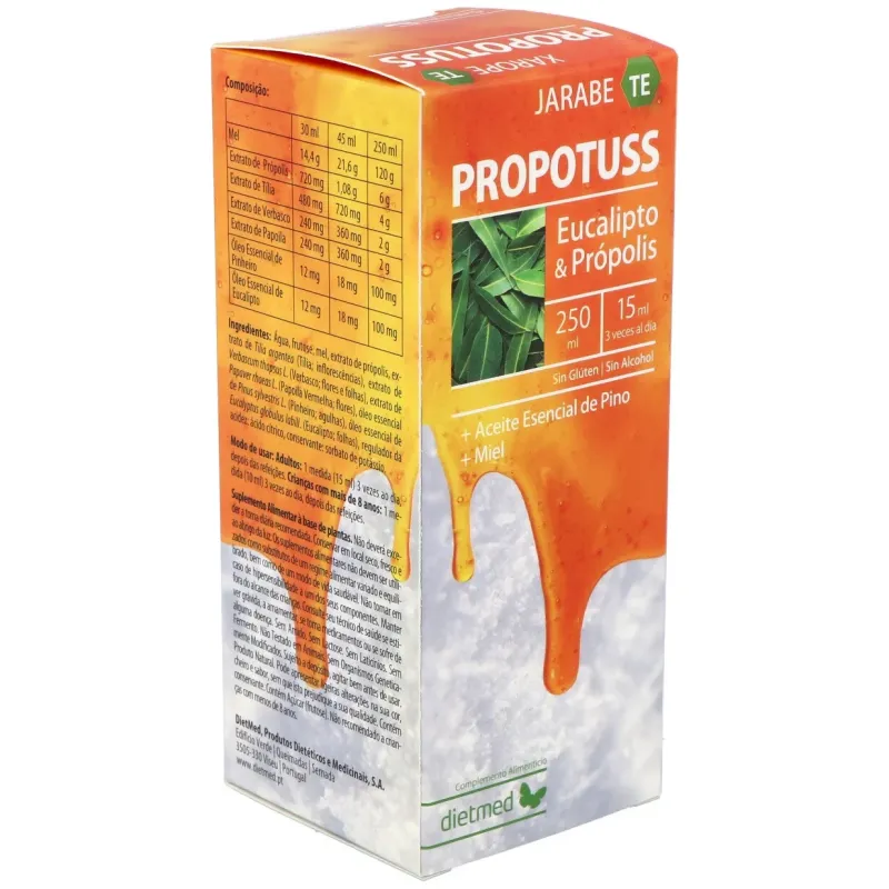 Dietmed propotuss te jarabe eucalipto 250ml | Farmacia Barata