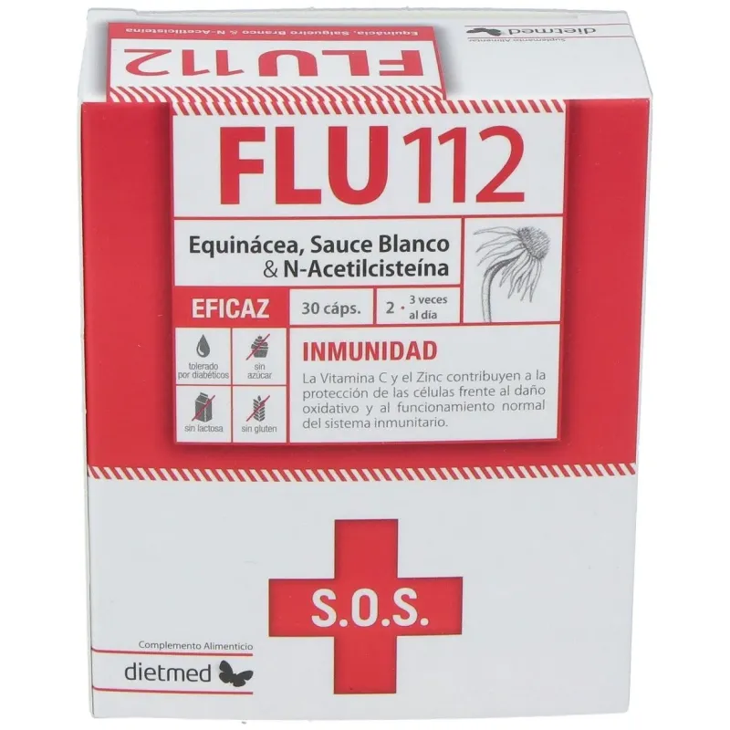 Dietmed flu 112 inmunidad sos 30caps | Farmacia Barata