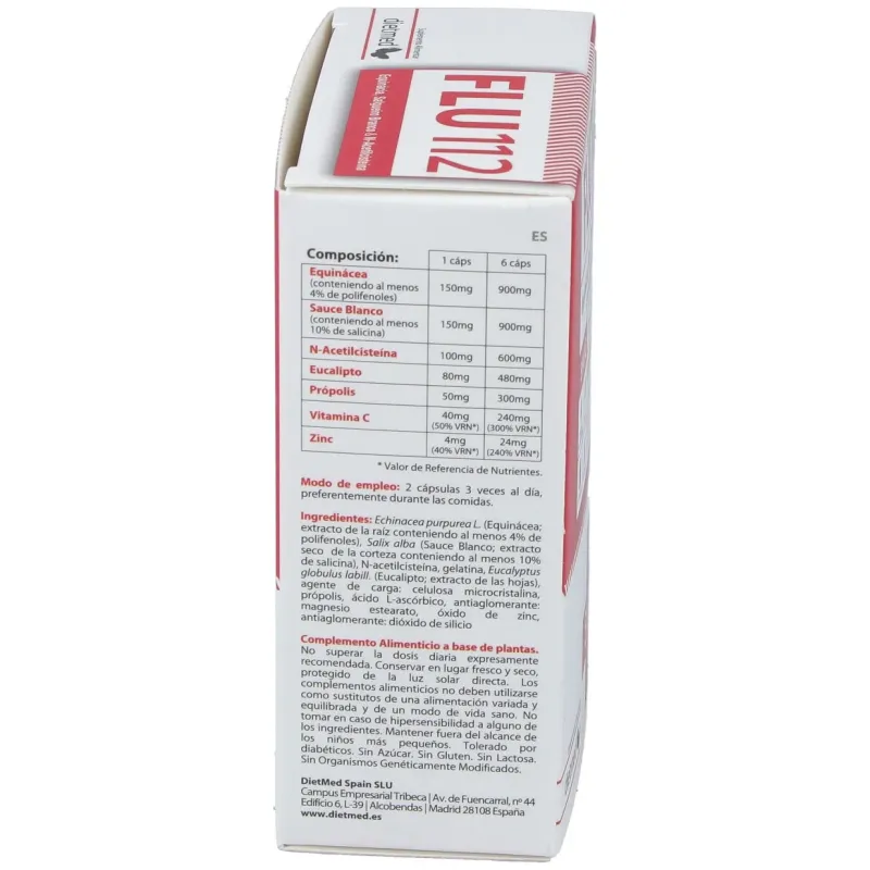 Dietmed flu 112 inmunidad sos 30caps | Farmacia Barata