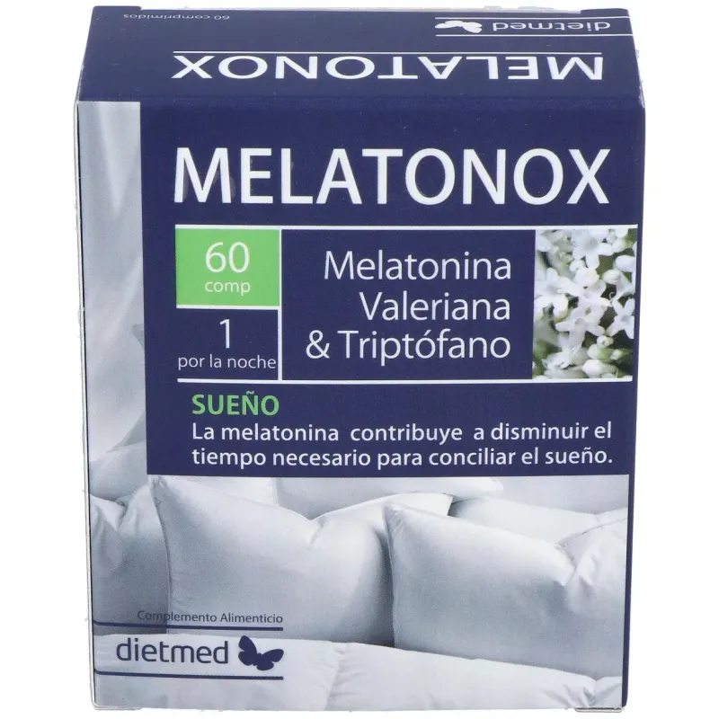Dietmed melatonox melatonina valeriana y triptofano 60comp | Farmacia Barata