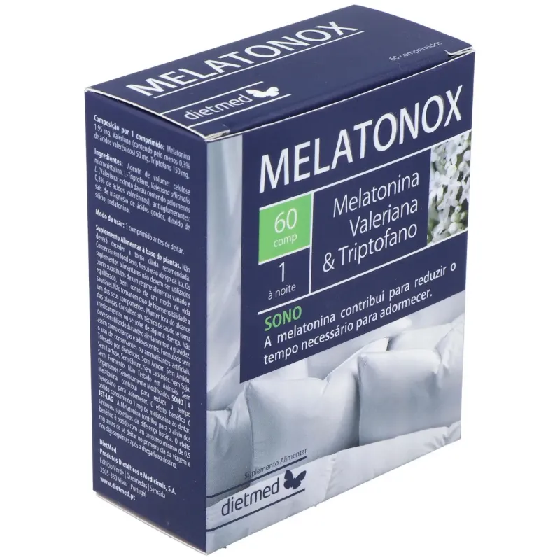 Dietmed melatonox melatonina valeriana y triptofano 60comp | Farmacia Barata