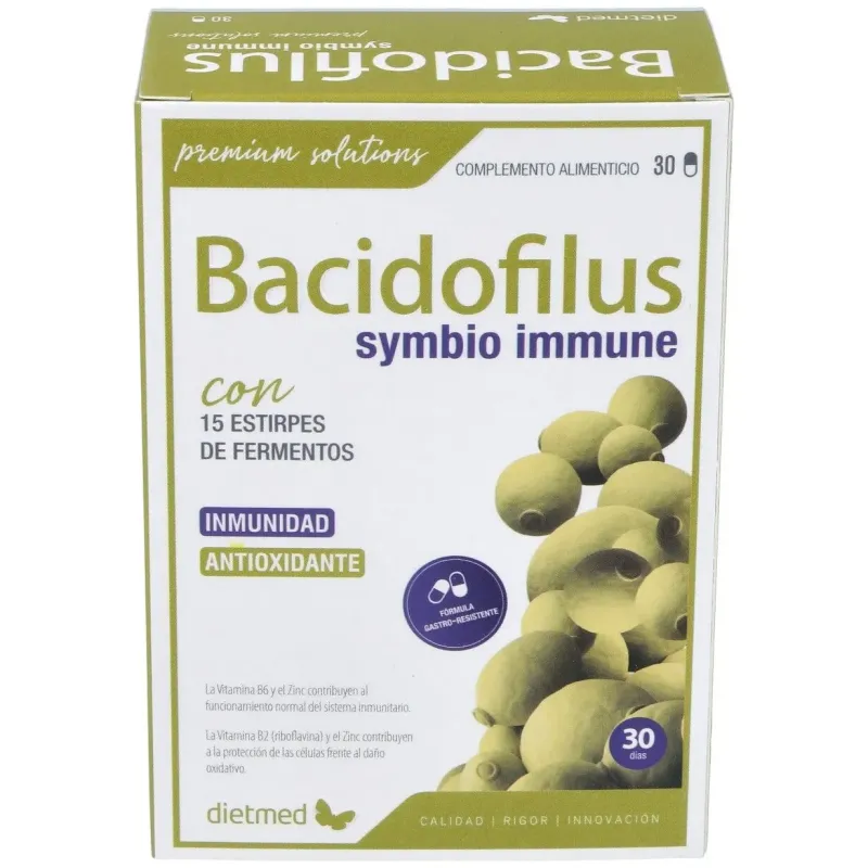 Dietmed bacidofilus symbio inmune 30caps | Farmacia Barata