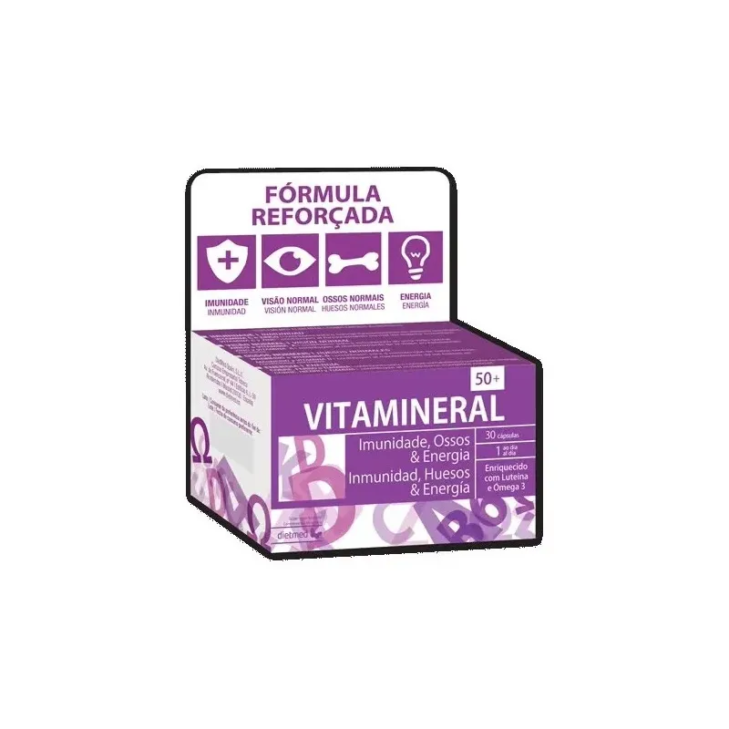 Dietmed vitamineral 50+ gold 30caps | Farmacia Barata