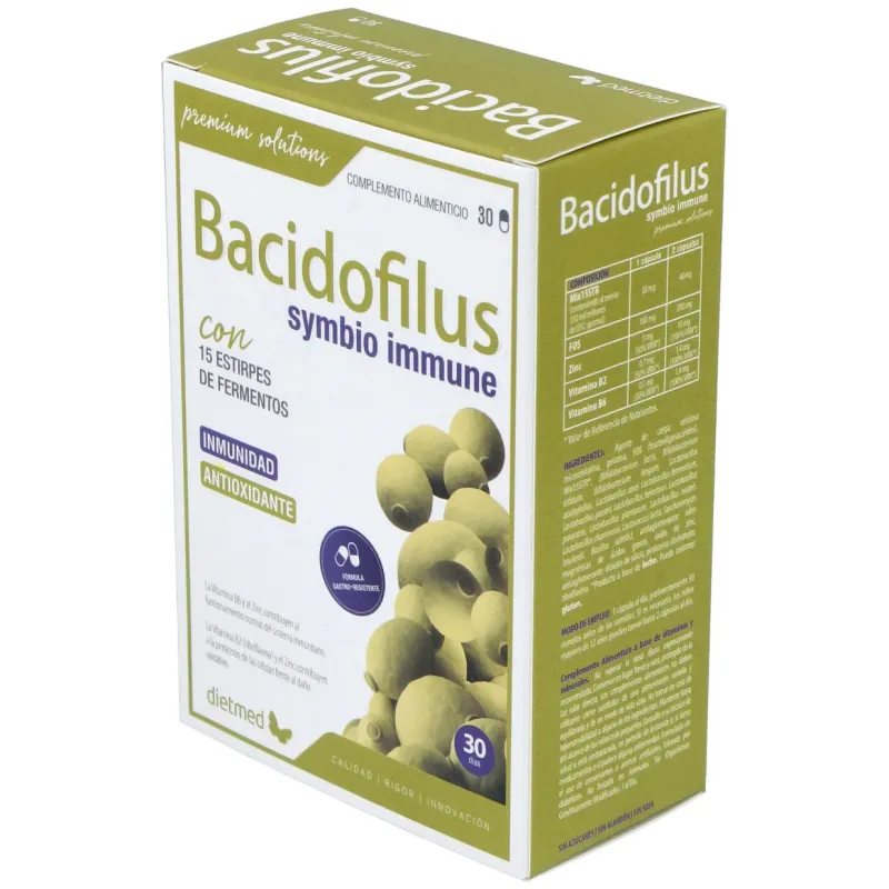 Dietmed bacidofilus symbio inmune 30caps | Farmacia Barata