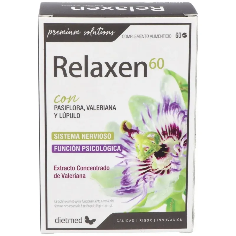 Dietmad relaxen pasiflora valeriana 60comp | Farmacia Barata