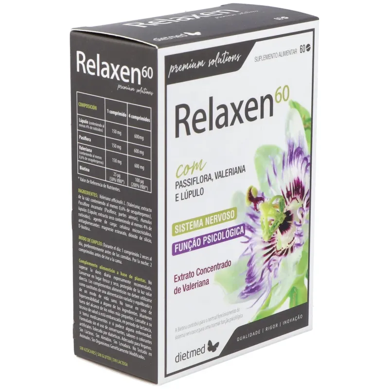 Dietmad relaxen pasiflora valeriana 60comp | Farmacia Barata