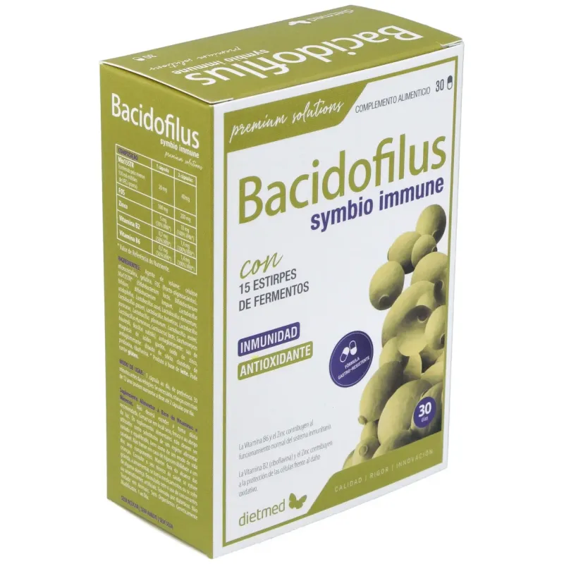 Dietmed bacidofilus symbio inmune 30caps | Farmacia Barata