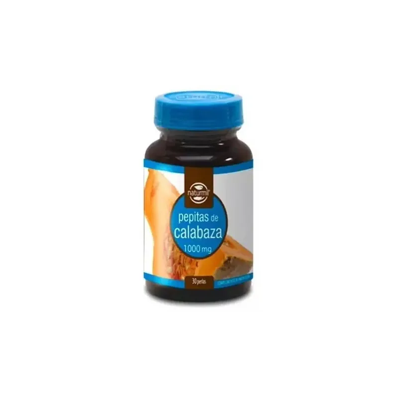 Naturmil pepitas de calabaza 1000 mg 30 perlas | Farmacia Barata