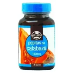 Naturmil pepitas de calabaza 1000 mg 30 perlas | Farmacia Barata