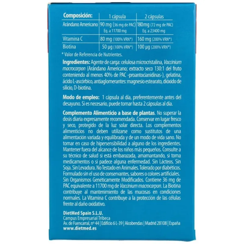 Naturmil arandano 60 capsulas | Farmacia Barata