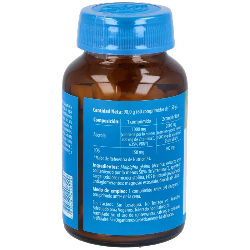 Naturmil acerola 1000 mg 60 comprimidos | Farmacia Barata