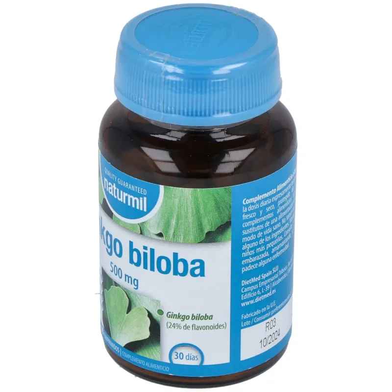 Naturmil ginkgo biloba 90comp | Farmacia Barata