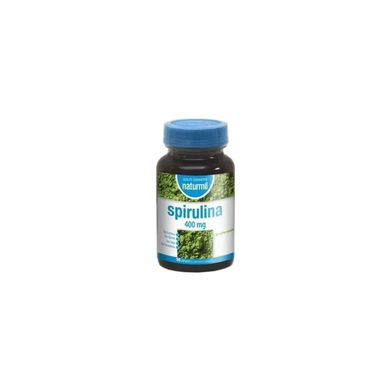 Naturmil spirulina 400 mg 90 capsulas | Farmacia Barata