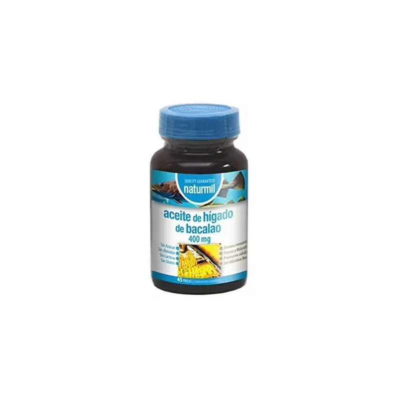 Naturmil aceite de higado bacalao 400mg 45caps | Farmacia Barata Naturmil aceite de higado bacalao 400mg 45caps | Farmacia Barata