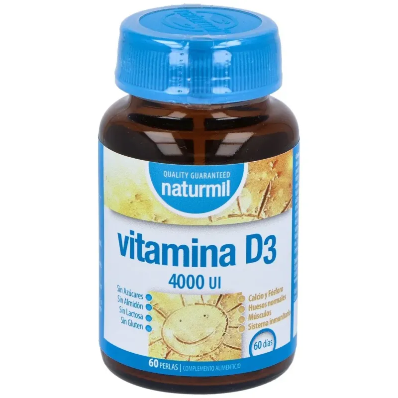 Naturmil vitamina d3 4000ui 60 capsulas | Farmacia Barata