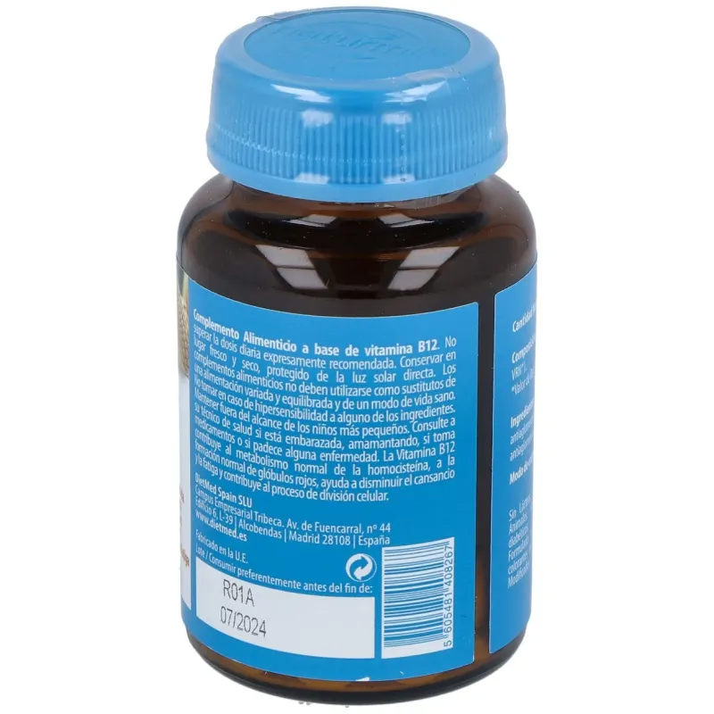 Naturmil vitamina b12 2500ug 60 comprimidos | Farmacia Barata