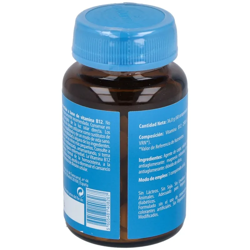 Naturmil vitamina b12 2500ug 60 comprimidos | Farmacia Barata