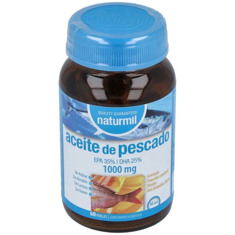 Naturmil aceite de pescado omega 3 epa 35% / dha 25% 1000 mg 60 | Farmacia Barata