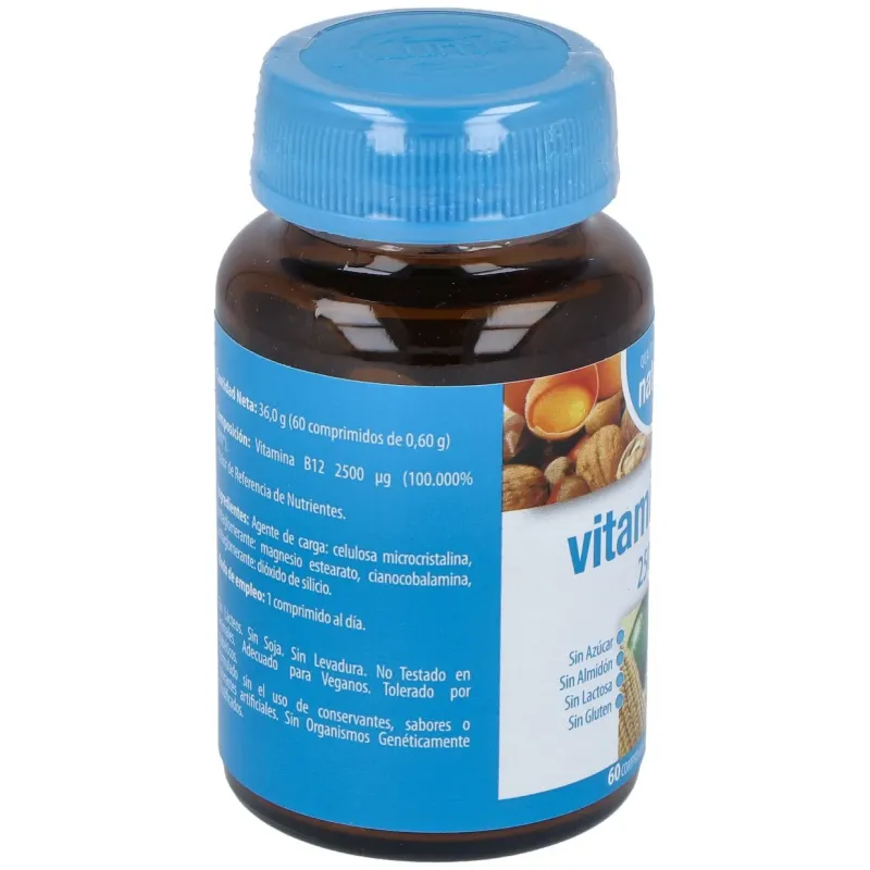 Naturmil vitamina b12 2500ug 60 comprimidos | Farmacia Barata