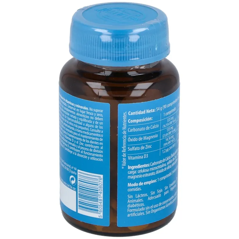 Naturmil calcio + magnesio + zinc + vitamina d 90 comprimidos | Farmacia Barata