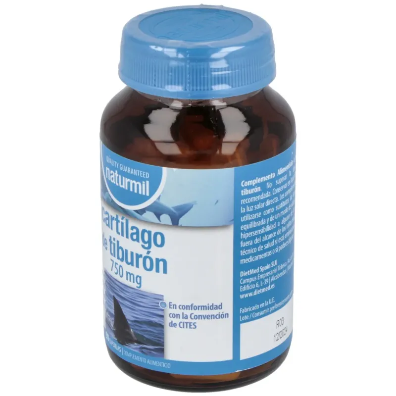 Cartilago de tiburon 750mg. 90cap. | Farmacia Barata