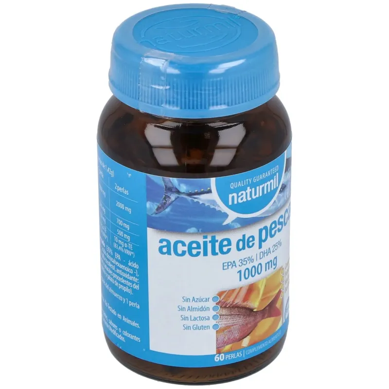 Naturmil aceite de pescado omega 3 epa 35% / dha 25% 1000 mg 60 | Farmacia Barata