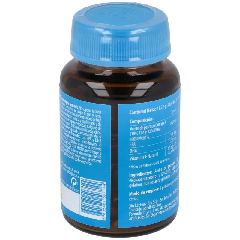 Naturmil omega 3 epa 18% e dha 12% vitamina e 1000mg 30caps | Farmacia Barata