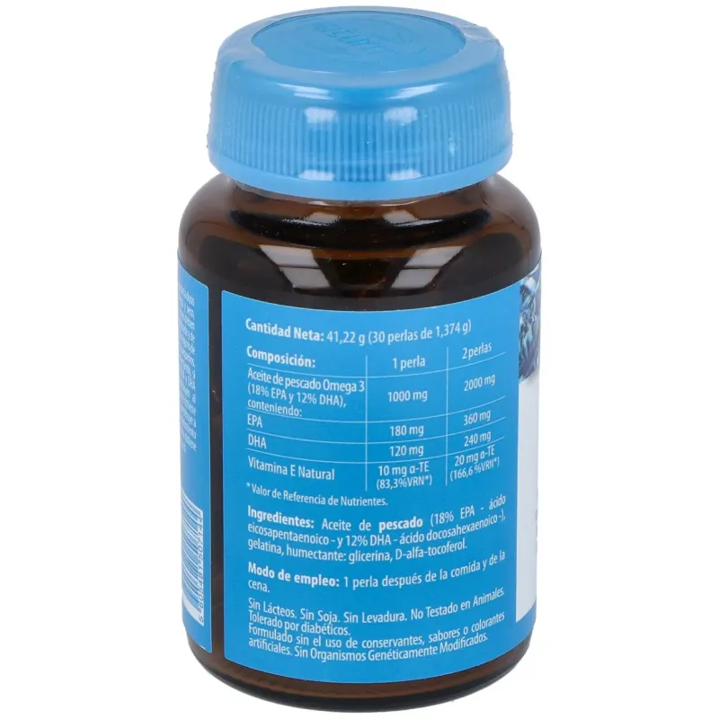 Naturmil omega 3 epa 18% e dha 12% vitamina e 1000mg 30caps | Farmacia Barata